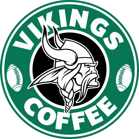 Minnesota Vikings starbucks coffee logo vinyl decal